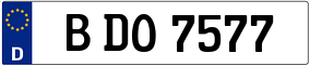 Trailer License Plate